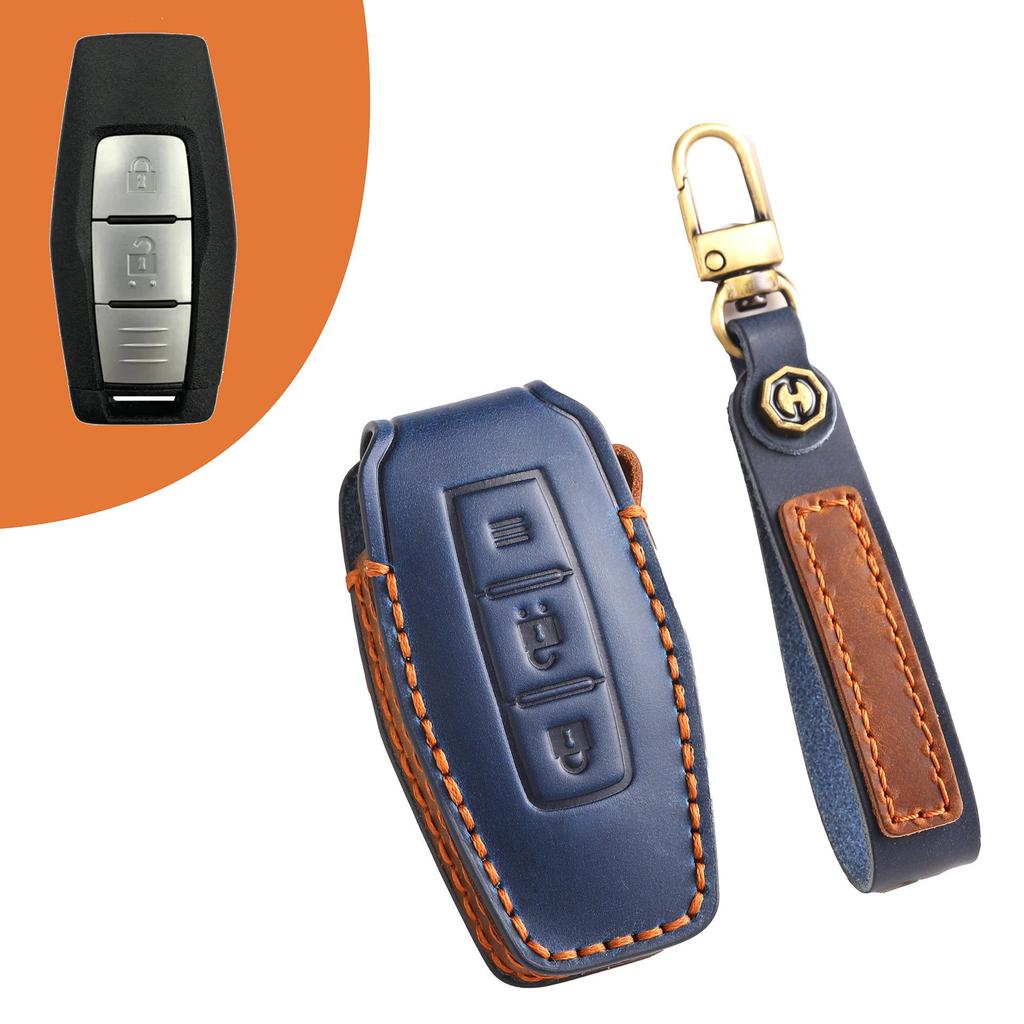 [Mitsubishil Car Key Cover keychain Cowhide Handmade Suitable for Orand Jinxuan ASX Yige Wing God Orland Hyun Pajero Jin Chang Yige