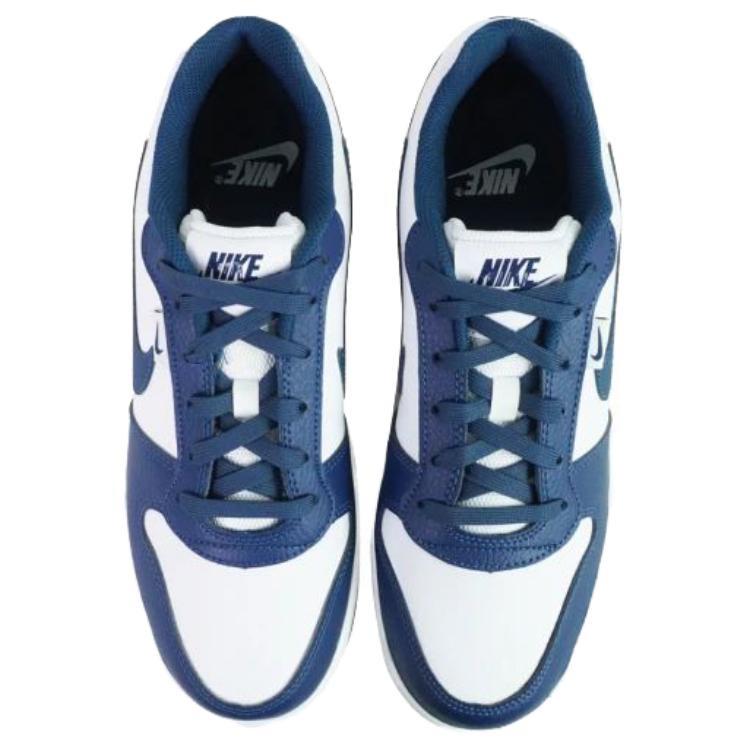 Nike EBERNON Slip Resistant Abrasion Resistant Low Top Skateboard Shoes Men's White Blue IF0847-141