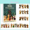 Christmas Pug Cat Horse Corgi Animal Acrylic Advent Calendar With 24 Decorations For Holiday Gift Exchange