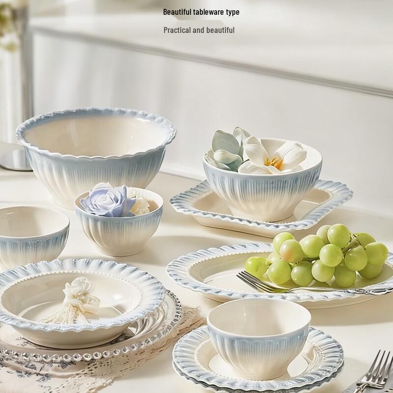 Naijiang French Style Ceramic Underglaze Dinnerware Set