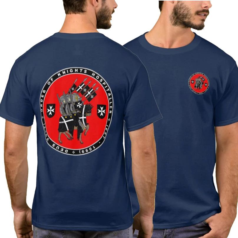 Knights Hospitaller Marching To Battle Seal Printed TShirt New 100 Cotton ONeck Short Sleeve Casual Mens Tshirt Size S3XL