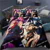 Jujutsu Kaisen Bedding Set Japan Anime Printed Bed Set With Pillowcase Bed Duvet Cover Soft Single Double Queen Super King Size