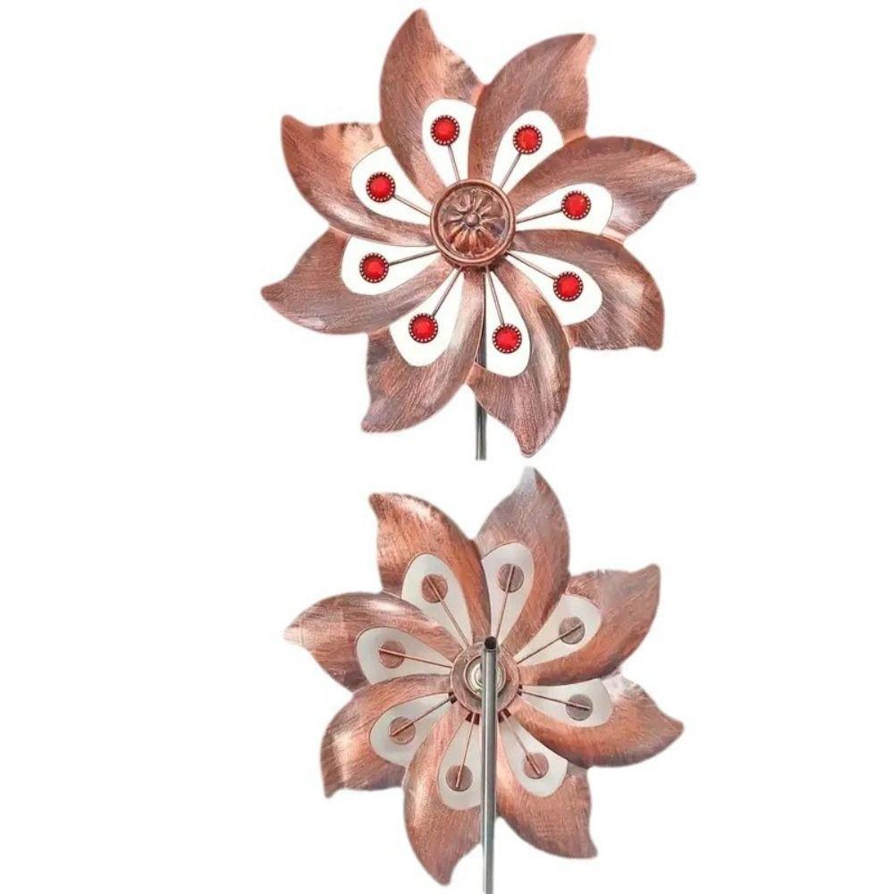 Creative Wind Spinners Rotating Gardening Plug Crafts Wind Rotator  Park