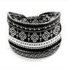 European American Women's Hair Band African Print Pattern Wide Edge Elastic Knot Sports Yoga Headband Women's Headwear Hair