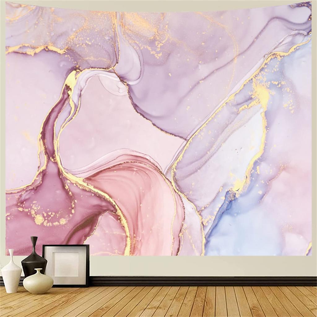 Model de marmură roz, model de imprimare artistică abstractă, tapiserie, acasă, dormitor, sufragerie, decor de perete, fundal, tapiserie din pânză