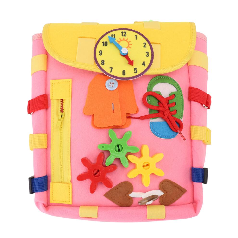 Filz-Rucksack für Kleinkinder mit Lernspielzeug