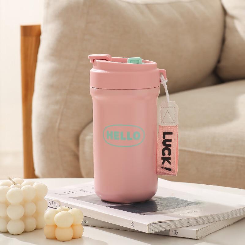 OLOEY 316 Stainless Steel Insulated Coffee Mug with Straw & Tea Infuser