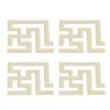 Adesivo Specchio Vita Moderna PVC Fai da Te Decalcomanie Murali Tridimensionali Decorazioni Sfondo Dorato