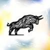 Bold Bull Wall Art Metal Sculpture Rustproof Iron Decor Christmas Halloween Gift