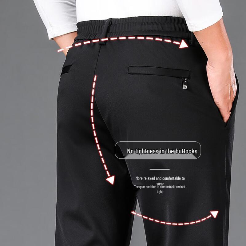 TUCANO Men's Wrinkle-Resistant Casual Straight-Leg Pants