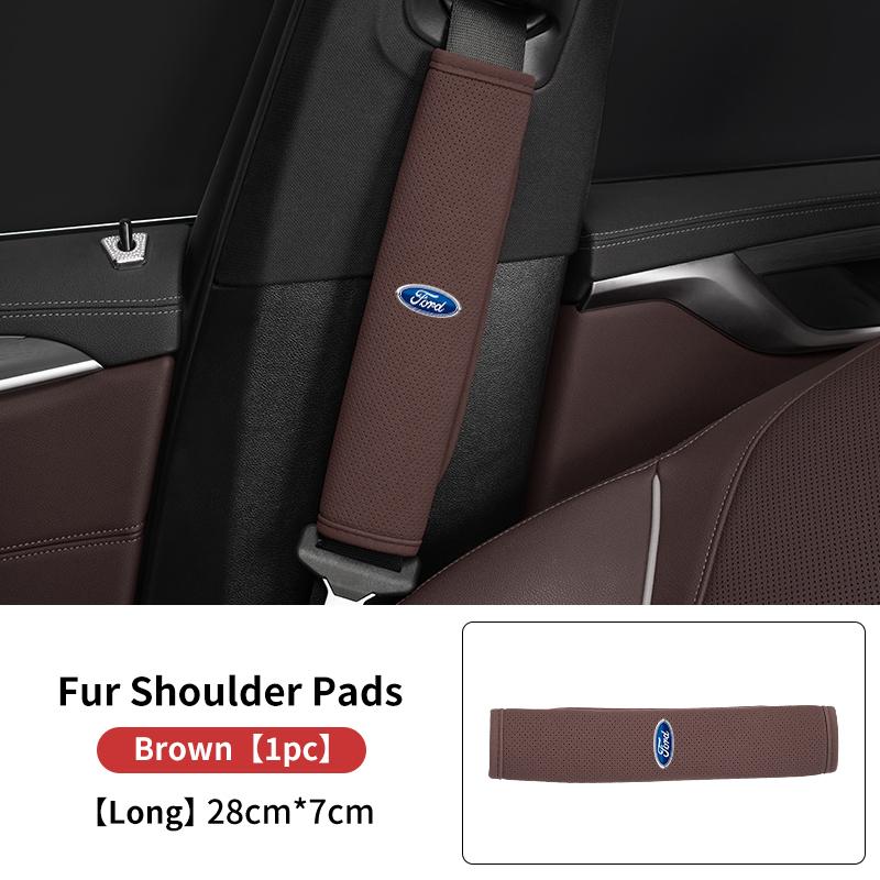 For Ford Car Styling Seat Belt Shoulder Cover Neck Protector Auto Interior Accessories Focus Mk2 Mk3 Mk4 Fiesta Ranger Mondeo