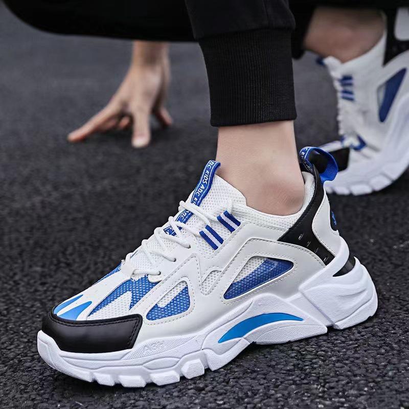 Men's Spring Breathable Thick-soled Increase Sports Dad Shoes Korean Trend Casual Shoes Sports Men's Autumn