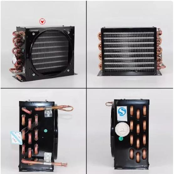 Freezer Refrigerator Condenser Copper Tube Aluminum Fin Air-cooled Water-cooled Cold Storage Unit 1/2HP FNA 1.0/4.4