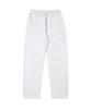 NTET [Fleece Lined] Plain Straight Pants White Melange