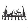 1x Unique Design 8 Hook Coat Rack With Adhesive Tapes For Standard Door