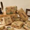 6 Pcs 50x70cm Per Roll Vintage Building Floral Craft Wrapping Paper Sheet Package for Holiday Gift Wrap Craft Paper Decor Gifts