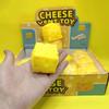 Stress Relief Toy - Simulated Square Cheese With Elasticity - Cheese For Stress Relief, Learning, Work And Venting - Gift Idea