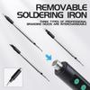 Cordless Soldering Iron Kit, Rechargeable Portable Soldering Gun with Digital Display, 180-450°C Adjustable Temperature, with Stand/Solder Wire