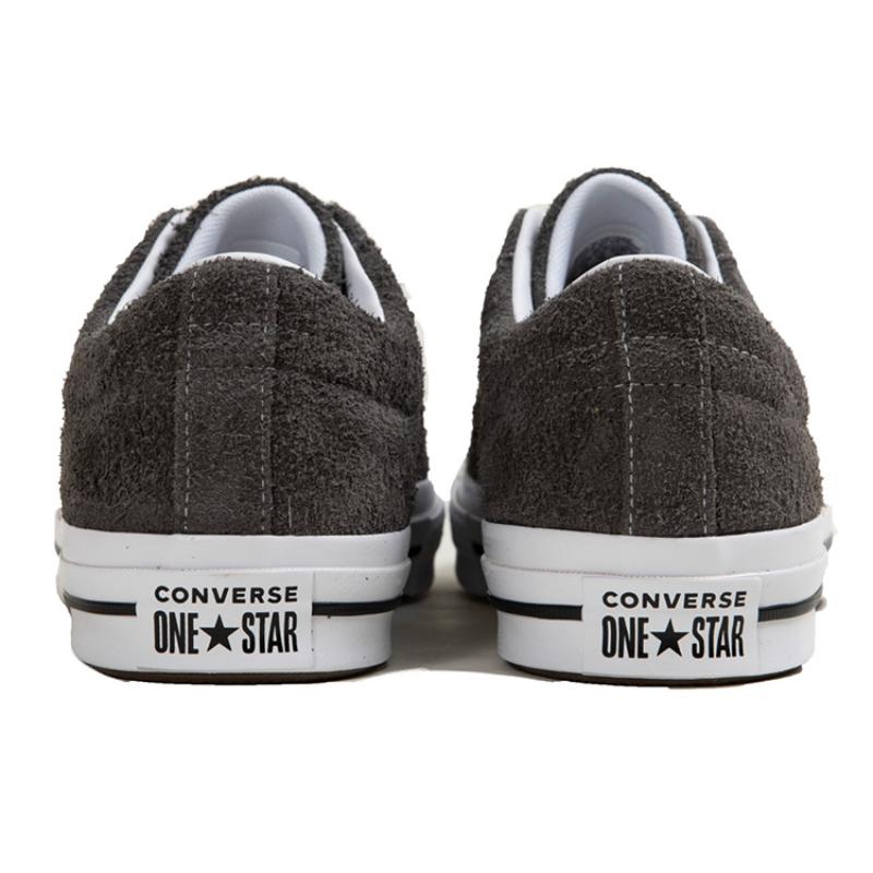 Converse One Star Ox Dark Grey Classic Versatile Low-Top Canvas Shoes Unisex Grey