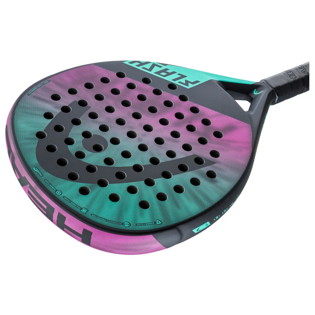 Head Flash 2023 Padel Racket Oversized Mint/Pink
