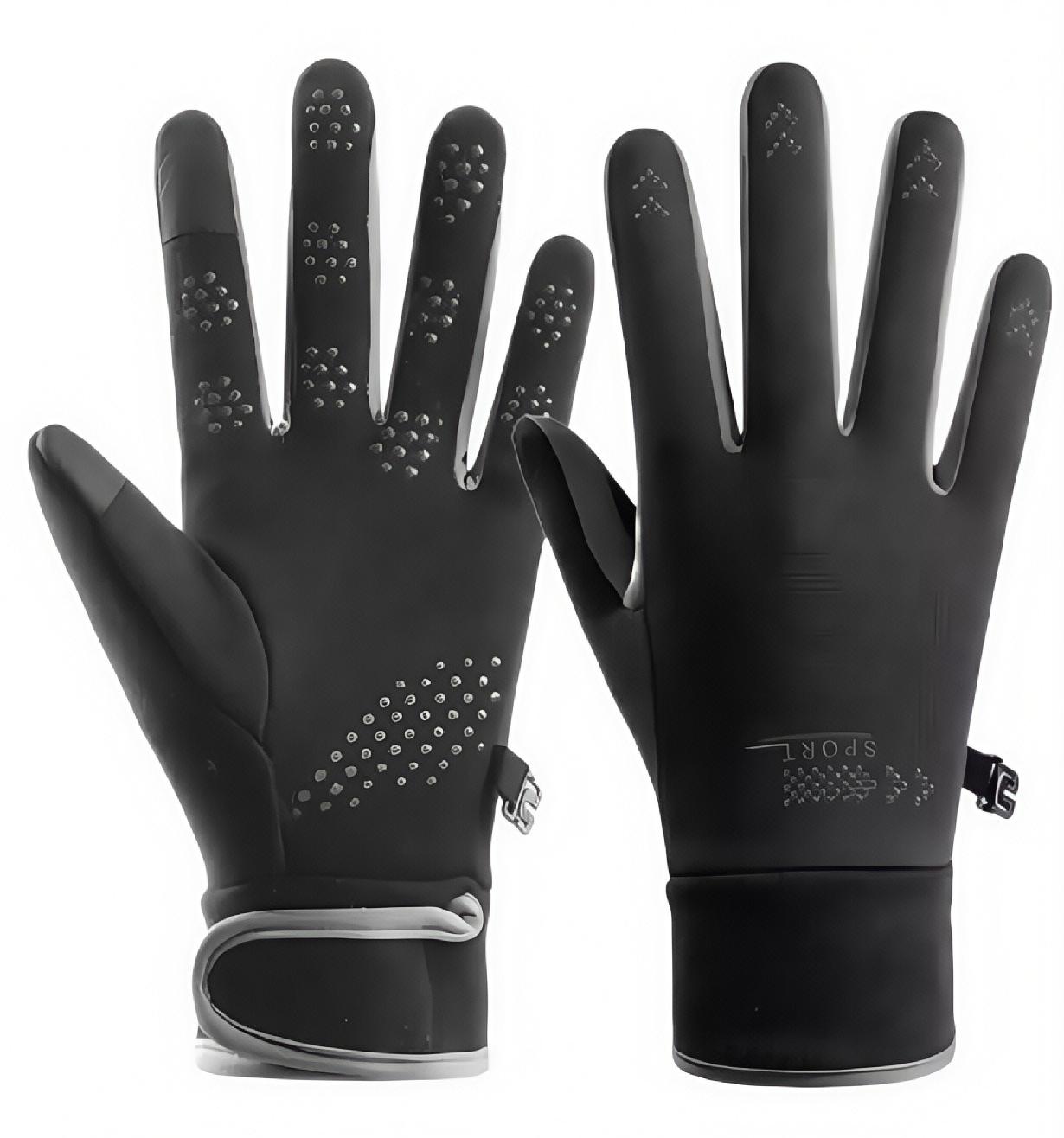 Outdoor Sports Gloves Winter Thermal Touchscreen Windproof Cold Resistant with Fleece Lining for Cycling Skiing Motorcycle жёлтый