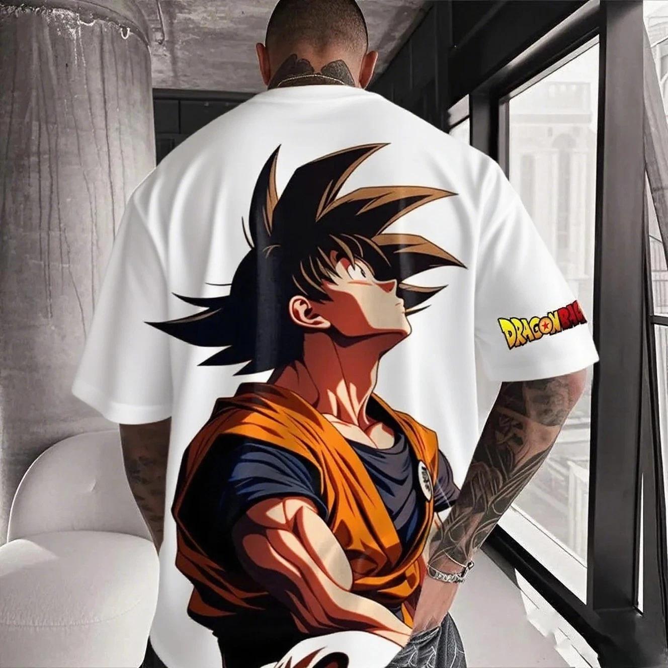 

Japanese Anime Loose Fit Graphic Printed T-Shirt Cotton Unisex Streetwear Tee 3XL