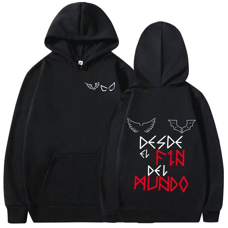 Rapper Duki Ameri 2024 Tour Grafik-Hoodies für Herren Damen Lässige Fleece Hochwertige Sweatshirts Harajuku Hip Hop Punk Pullover