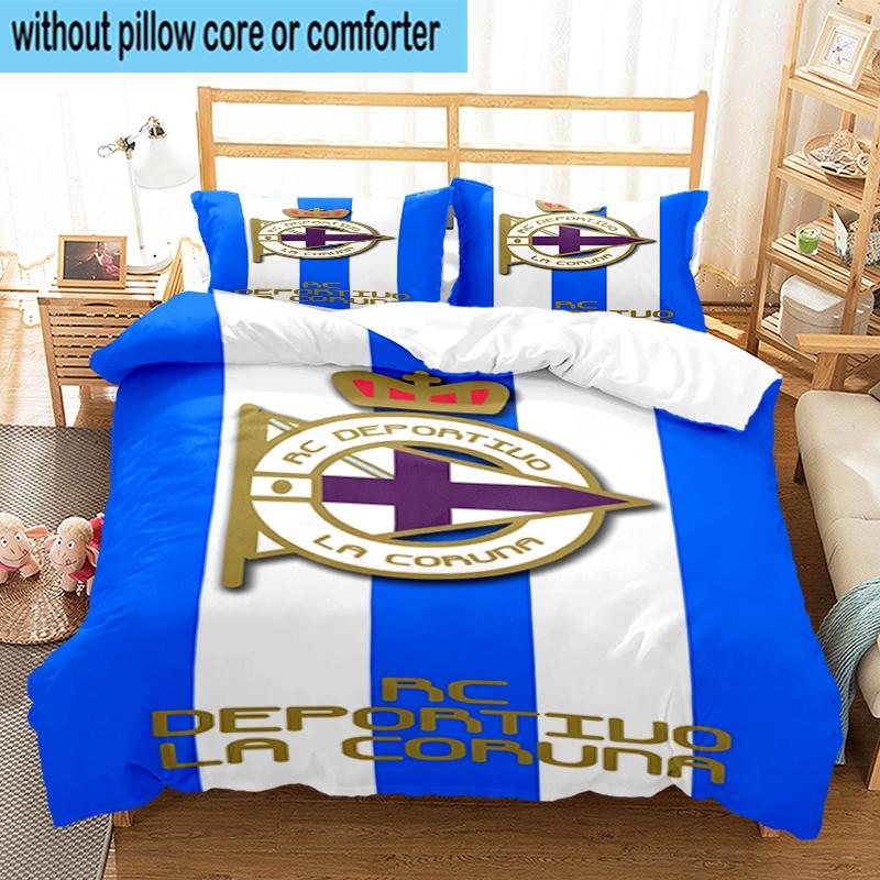 3PCS Deportivo Football Bedding Set,Including 1pc Duvet Cover And 2pcs Pillowcases Perfect for Bedroom, Dormitory, Fan Christmas gift
