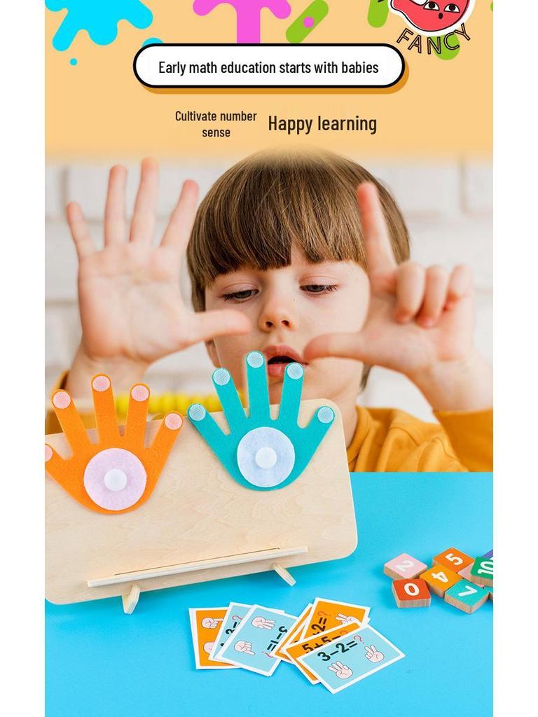 Montessori Early Education Counting Toy for Kids Ages 1-3: Math Addition & Subtraction Aid