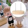 Crochet Dolls Stand Set With Wood Bases, 12Count For Single And Double Needle Dolls Wood Display Stand