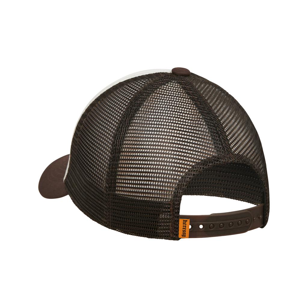 HERESSY Flame Skull Trucker Cap Brown