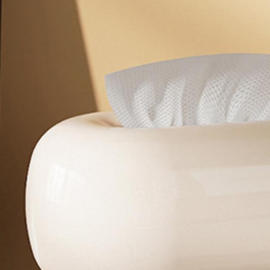 Magnetic Tissue Box Holder Tissue Dispenser Cover with Spring Support Magnetic Closure Tissue Box Cover