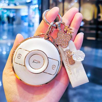 TPU Car Remote Key Case Cover Protect Shell Bag For Mercedes Benz SMART Fortwo 1 BRABUS 1 SMART 2022 2023 Keychain Accessories