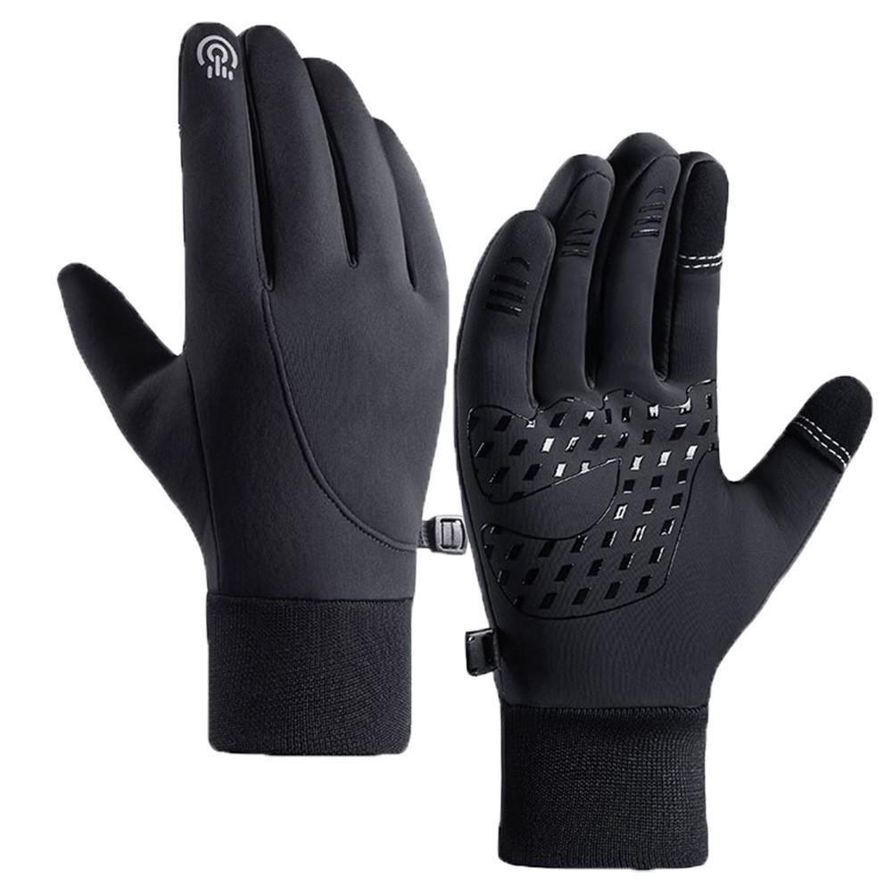Men s Waterproof Touchscreen Winter Gloves for Cycling, Mountaineering, and Training - Non-slip, Tactical Sports Gloves. 2XL чёрный