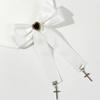 Bowknot Hair Clip Cross Pendant Hair Pin Subculture Hair Barrettes NonSlip Teens Girl Cool Hair Decors Ponytail Holder