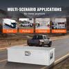 Heavy Duty Aluminum Truck Bed Tool Box, Diamond Plate Tool Box with Side Handle and Lock Keys, Storage Tool Box Chest Box Organizer for Pickup, Truck