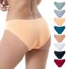 Women's Summer Thin Style No Trace Not Clip Hip Low Waist Pure Cotton Underwear