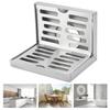 L Shape Floor Drain SUS304 Stainless Steel Side Drain Practical Corner Floor Drain  Patio