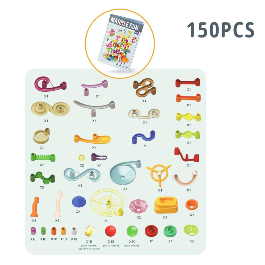 DIY Maze Balls Track Building Blocks Toys for Children Pipeline Block Educational Toy Game Parent Child Interactive Toys