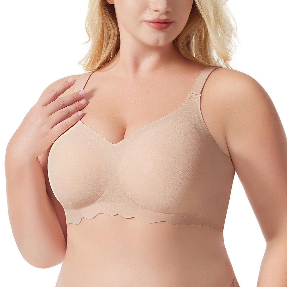 Seamless Fashion Bra with Soft Gel Cups Gathering Comfort Bra for Women Ultra-Soft Design Minimises Side Bulge