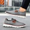 TUINANLE Herrloafers Svarta Sneakers Större Storlekar 40-50 Skor Casual Sneakers Andningsbara Nätskor
