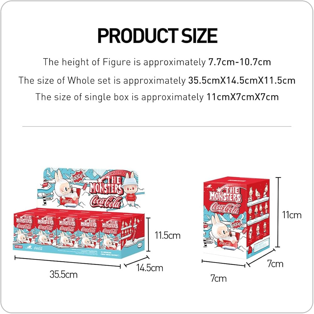 Pop Mart The Monsters Coca-Cola Series 3-Piece Blind Box Figure PVC Toy Collectible