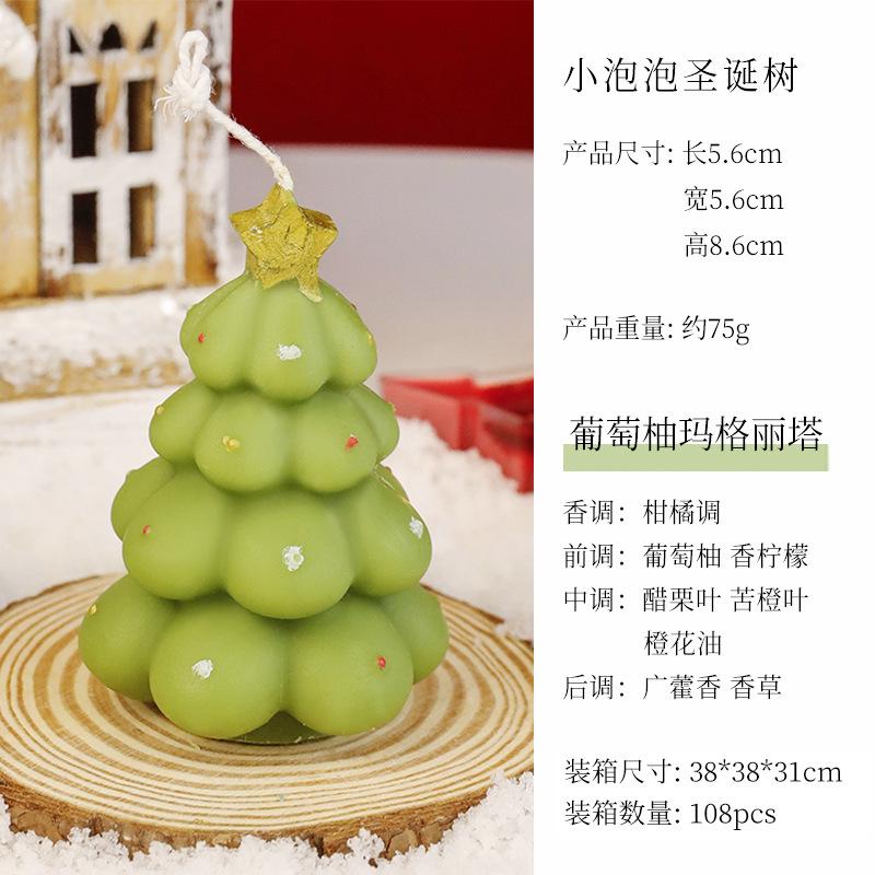 Christmas Tree Scented Candle Xmas Home Decorating Batch of Gift Candles for Guests Placeholder Candles Holiday