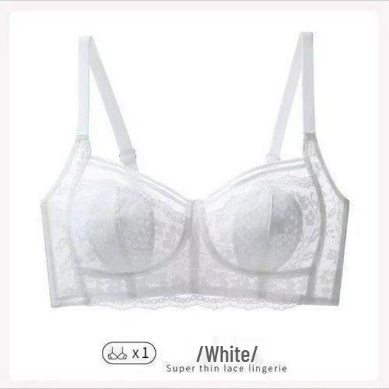 Women s Ultra-Thin Full Cup Bra with Lace and Side Support 34 BC