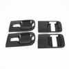 For Hyundai Grand Starex H1  Carbon Fiber Black Door Handle Bowl Cover Door Handle Sticker Car Interior Accessories