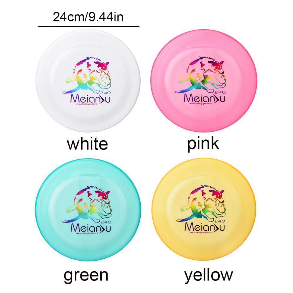 Hundetrainingsspielzeug 24cm Haustier Frisbees Bissfest Weich Interaktives Hundespielzeug Leuchtendes Hunde-Wurfspielzeug zum Spielen