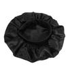 Sleep Bonnet Adjustable Head Wrap Anti Slip Double Layer Hair Bonnet for Long Curly Braided Hair Black with Black Lining