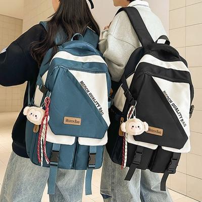 New High-value Trendy and Cool Contrasting Backpack, Couple Light Travel, Large-capacity Backpack