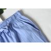 Foreign Trade Men's Plus size round Neck Short sleeve Trousers Pajamas Set Summer Thin Cotton Can Be Worn outside Casual Home Wear