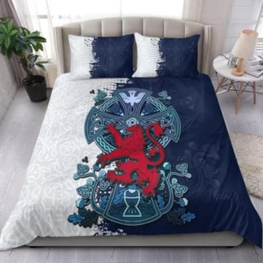 Täckeskyddset Tmarc Tee Skottland Celtic Tattoo The Lion Rampant Bedroom Decor Bäddset